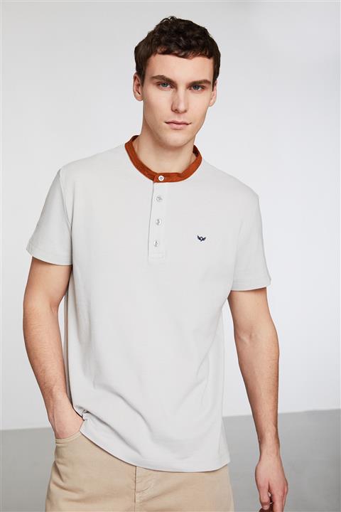 GRIMELANGE VINCENT Erkek Tasrengi Güderi Hakim Yaka Erkek Polo Tshirt