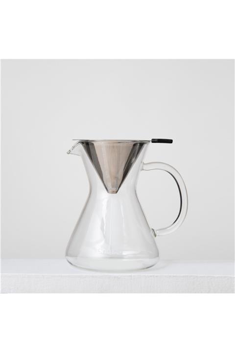 Chakra Larut Cam Kahve Demliği Filtreli 500 ml