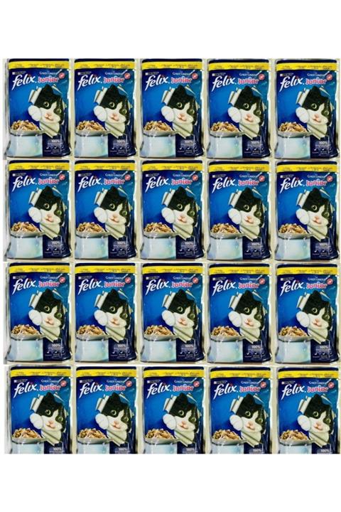 FELIX Junior Tavuklu Yavru Kedi Pouch Mama 20x100 gr