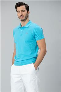 Lufian Laon Spor Polo T- Shirt Turkuaz