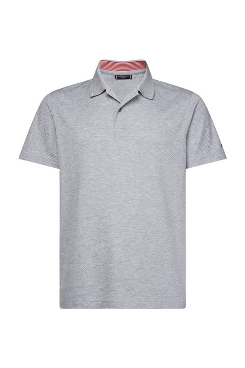 Tommy Hilfiger Erkek Gri Polo Yaka T-Shirt Mini Texture Polo TT0TT06538