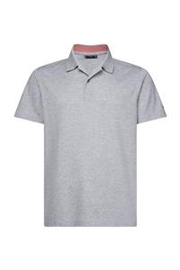 Tommy Hilfiger Erkek Gri Polo Yaka T-Shirt Mini Texture Polo TT0TT06538