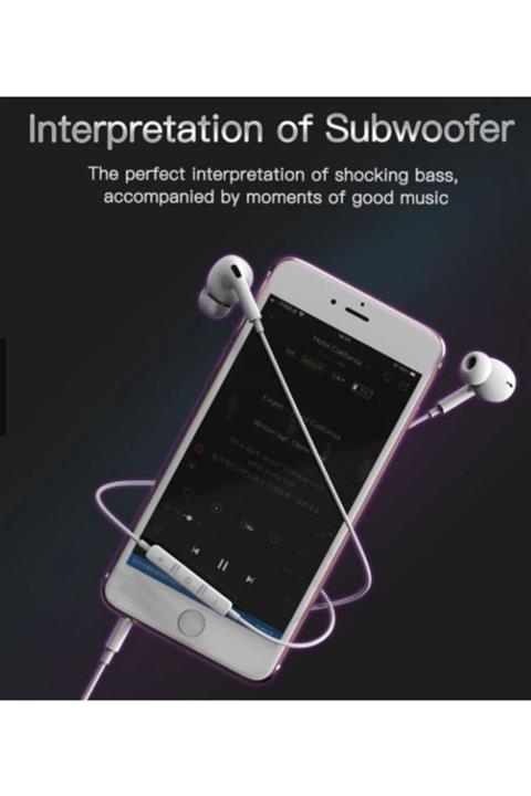 HEPBİMODA Evisu Iphone 3. Nesil 100% Orijinal Kulaklık Airpods Apple Kulaklık Earpods Kulak Içi