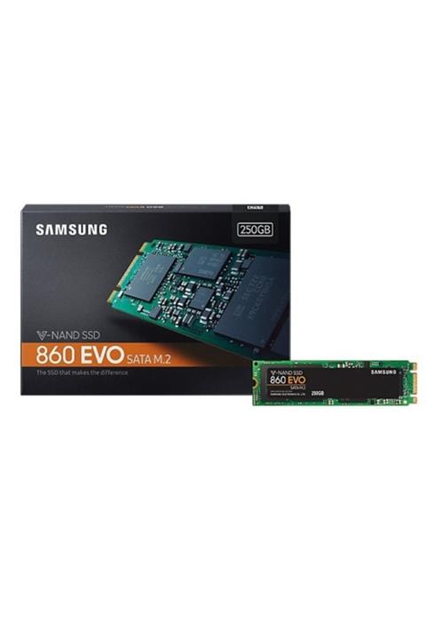 Samsung 860 Evo Mz-n6e250bw 250gb 550- 520mb/s M2 Sata-3 Disk