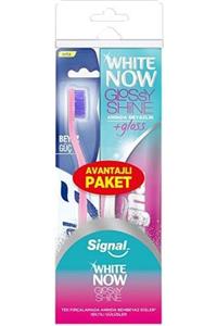 Signal White Now Glossy Shine Diş Macunu + Diş Fırçası