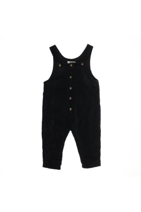 Panço Kadife Salopet Erkek Bebek Siyah