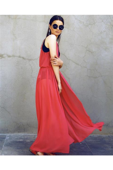 Ece Salıcı Şifon Plaj Elbisesi