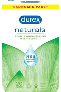 Durex Naturals Prezervatif 20 Adet