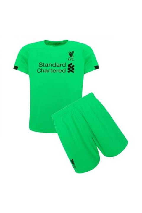 A.E Erkek Çocuk Yeşil Liverpool Futbol Forma Ve Şort Takım