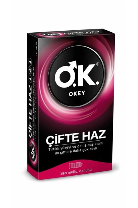 Okey Prezervatif Çifte Haz 10 Lu