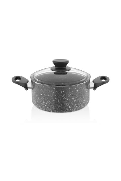 EW's Kitchenware 20 Cm Gri Renk Granit Derin Tencere