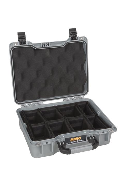 MANO Mtc 200p Gri Yumurta Sünger Bez Bölmeli Tough Case Pro Takım Çantası