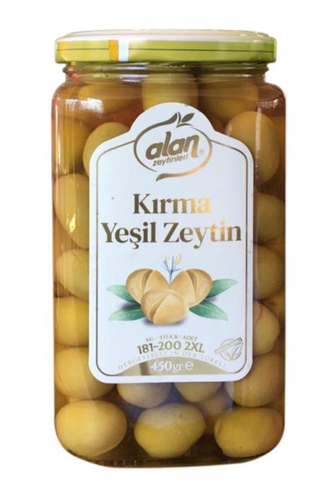 Alan Kırma Yeşil Zeytin 450 G