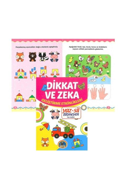 easyso Defter Yaz-sil Dikkat Ve Zeka Geliştirme Etkinlikleri Karatay Yayınevi + Kalem