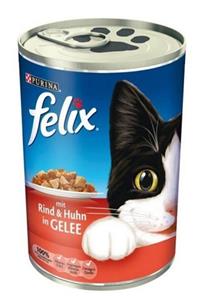 FELIX Sığır Etli Kedi Konservesi 400 gr 6 Adet