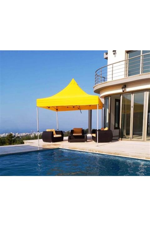 Protent Ithal Bahçe Çadırı 3x3m Katlanır Gölgelik Tente Çardak Gazebo Çadır Kameriye