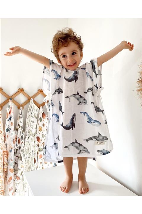 BABYBEK Balina Organik Müslin Panço