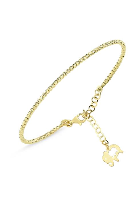 Sembol Gold Altın Dorika Kelepçe Sarı Fil Motifli