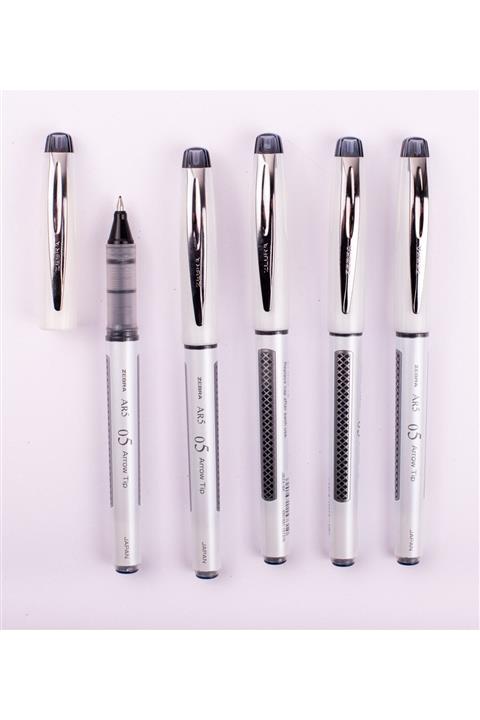 Zebra Ar5 Roller Kalem 0.5 Mm Sıyah 5'lı Set