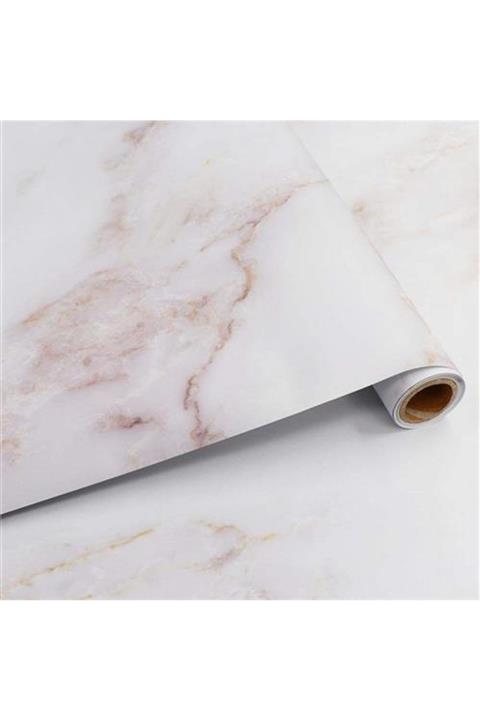 HomeCare Beyaz Mermer Görünüm Kaplama Folyosu 714048 6 lı