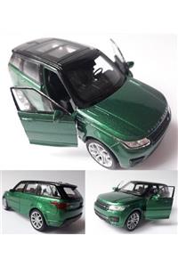 OYUNCAKSAHİLİ Range Rover Sport Jip Dıecast Metal Araba Kapı Açılır Yeşil