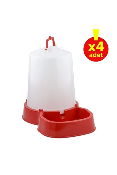 Vixpet Tedy Jumbo Hazneli Kedi - Köpek Su Kabı 10 Litre X4