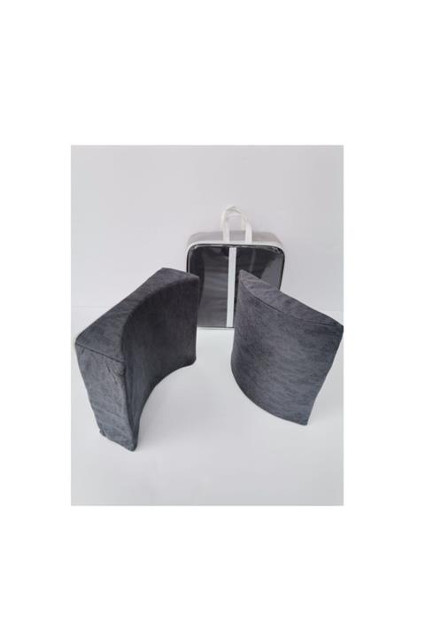 Birben Araç Koltuk Bel Dayama Minderi 2 Adet Bel Şişirme Hediyeli Çantalı 1. Sınıf Sünger