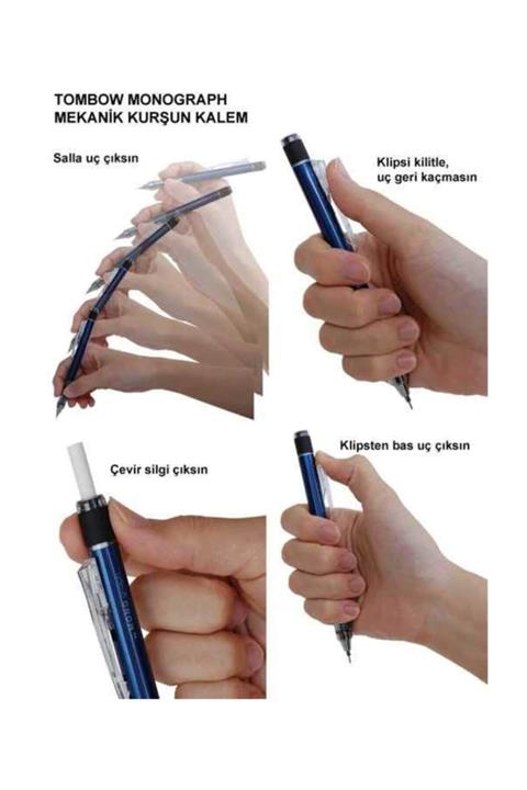 Tombow MONO graph Mekanik Kurşun Kalem 0.7 mm NEON TURUNCU