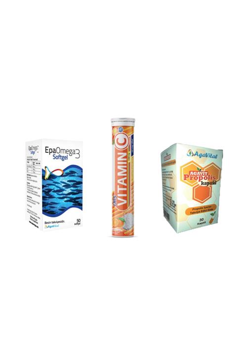 URS Vitamin C & Epa Omega & Propolis Kapsül Paketi