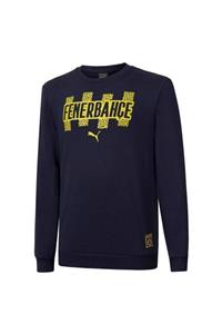 Fenerbahçe Fsk Ftblcore Crew Sweat Erkek Mavi Sweatshirt - 76702305