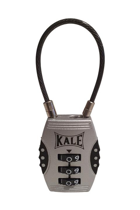 Kale Kilit Kale Şifreli Asma Kilit 3 Basamaklı Şifreleme-gri