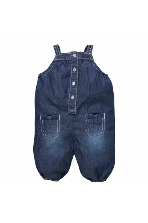 Chicco Kız Bebek Kot Yazlık Tulum Salopet