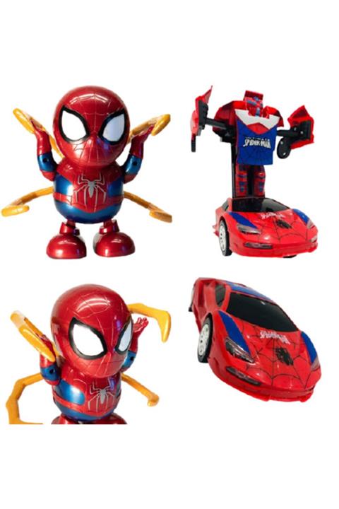 Masalanka Dans Eden Spiderman ve Robot Olan Örümcek Adam Araba 2 Li Set