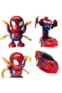 Masalanka Dans Eden Spiderman ve Robot Olan Örümcek Adam Araba 2 Li Set