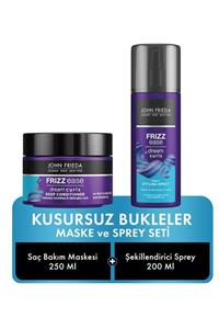 John Frieda Kıvırcık Saçlara Özel  Maske & Sprey Set