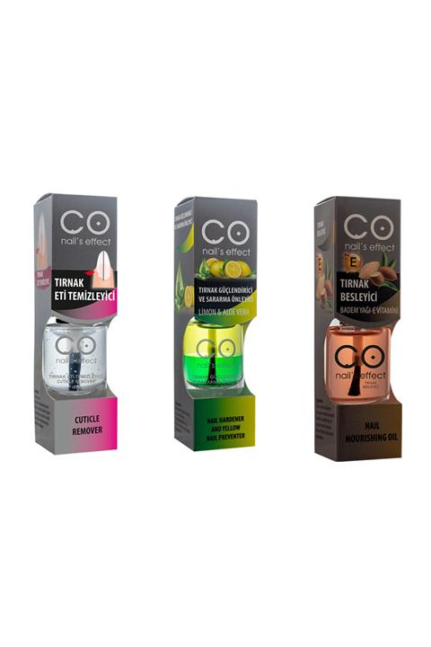CO Nail's Effect Co Tırnak Eti Temizleyici - Tırnak Güçlendirici Sararma Önleme - Besleyici