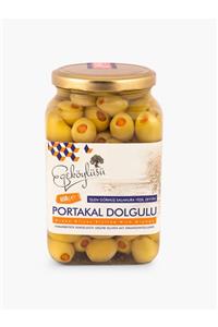 egeköylüsü zeytin ve zeytinyağı Portakal Dolgulu Yeşil Zeytin Cam Kavanoz 650g (201-230 XL)