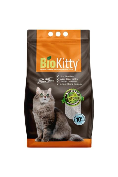 BioKitty Ince Taneli Marseille Sabunu Kokulu 10 Lt. Kedi Kumu