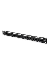 Assmann Digitus 19 Inch 24 Port Cat-5e Utp Patch Panel, 50(Mikron), Altın Kontak, Zırhsız