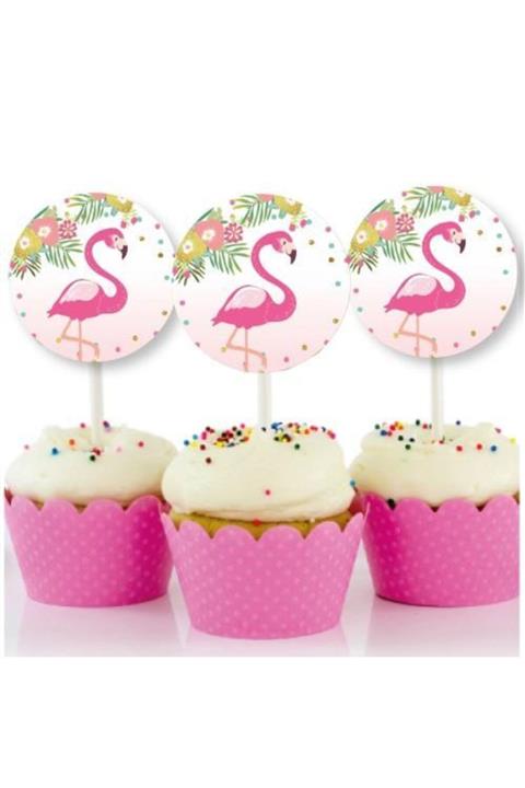 BeeMarket Flamingo Temalı Parti Kürdanı 20 Adet