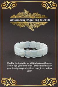 OSMANLI DEĞERLİ TAŞ Akua (aqua) Marin Doğal Taş Rolex Bileklik