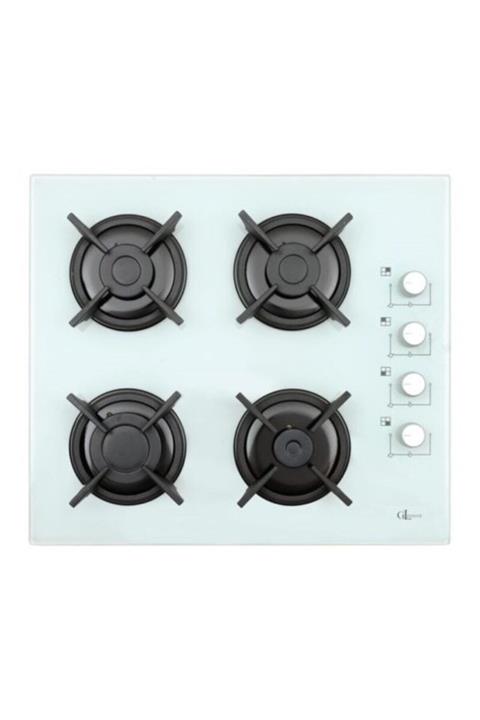 GL GENERAL Beyaz Cam Set Üstü Ocak Gl-581240 (dgz)