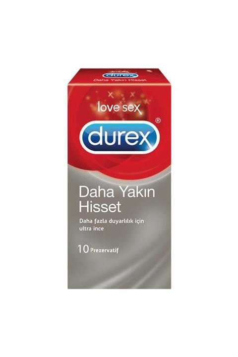 Durex Daha Yakın Hisset Ultra Ince Prezervatif 10'lu