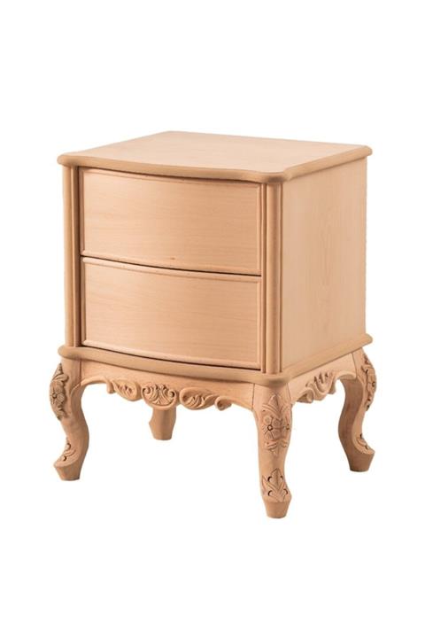 ROYS AHŞAP Ahşap 3527 Masif Ham Barcelona Oymalı Komodin