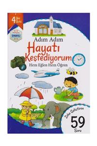 Revzen Kitap Adım Adım Hayatı Keşfediyorum Hem Eğlen Hem Öğren 59 Soru - 4 Yaş Üstü