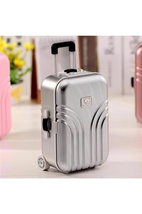 herseyrafta Bavul Şeklinde Kurmalı Takı Saklama Balerinli Müzik Kutusu