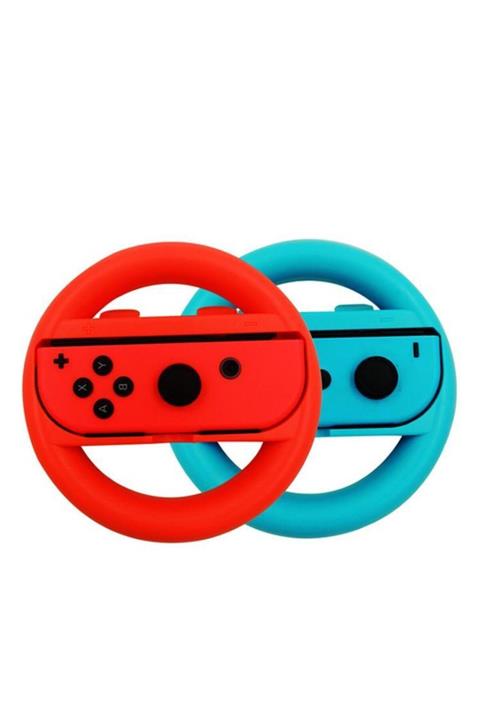 Konsol İstasyonu Nintendo Switch Joy - Con Ikili Direksiyon Aparatı Mavi Kırmızı