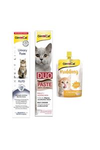 Gimcat Urinary Paste 50gr + Duo Paste Tavuklu Malt Kedi Macunu 50gr + Classic Kalsiyum Kedi Pudingi 150 Gr