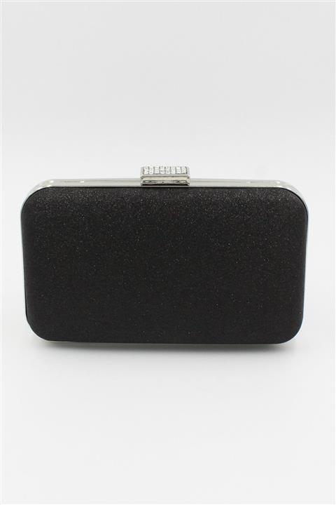 efnanstore Siyah Kum Simli Abiye Çanta