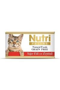 Nutri Feline Sığır Etli Ve Zeytinli Konserve Yetişkin Kedi Maması 85 Gr